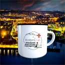 Keramiktasse "Koblenz-Liebe" im Design einer Emailletasse